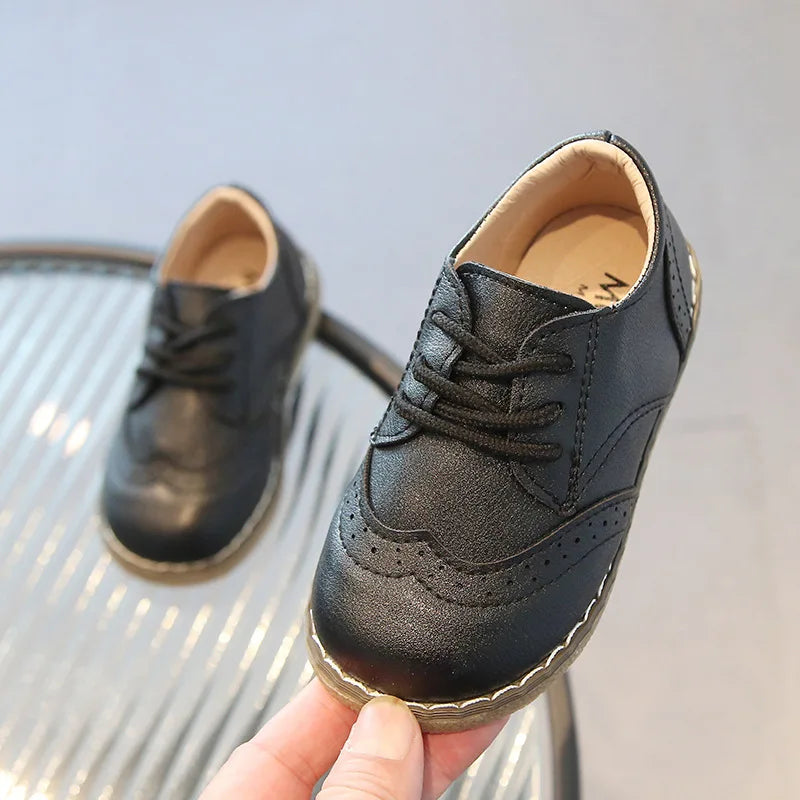 British Child Leather Shoe Autumn New Retro Fashion Kid Shoe Soft Sole School Shoe for Girl Boys Casual Shoe Allmatch Girls Shoe