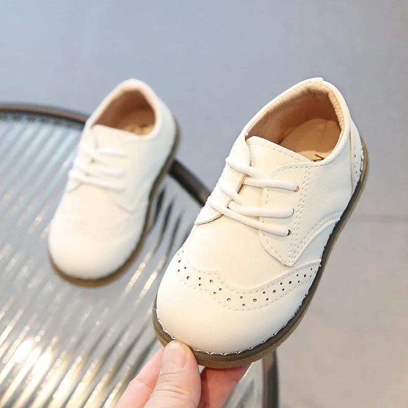 British Child Leather Shoe Autumn New Retro Fashion Kid Shoe Soft Sole School Shoe for Girl Boys Casual Shoe Allmatch Girls Shoe